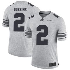 Ohio State J.K. Dobbins 2 Gray Jersey 2018 - 20193