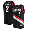 Image of Wade Baldwin IV Portland Trail Blazers Branded Fast Break Team Color Player Jersey Black - Icon Edition
