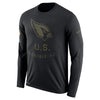 Image of Arizona Cardinals Men's Long Sleeve Black Salute to Service Sideline Legend Performance 2018/2019