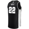 Image of Rudy Gay San Antonio Spurs Branded Fast Break Road Player Jersey Black - Icon Edition