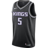 Image of De'Aaron Fox Sacramento Kings Swingman Jersey - Statement Edition – Black