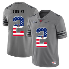 Ohio State J.K. Dobbins 2 Gray Jersey 2018 - 2019