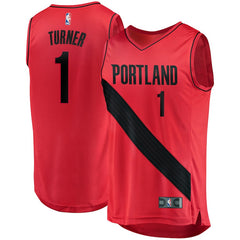 Evan Turner Portland Trail Blazers Branded Fast Break Player Jersey - Statement Edition - Red