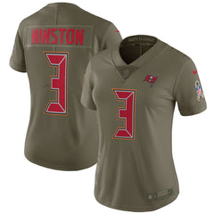 Jameis Winston Tampa Bay Buccaneers Women's Salute to Service Limited Jersey - Olive 2018/2019