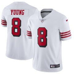 Steve Young San Francisco 49ers Color Rush Vapor Untouchable Limited Retired Player Jersey – White 2018/2019