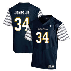 Tony Jones Jr. 34 Navy Notre Dame Fighting Irish Jersey 2018 - 2019