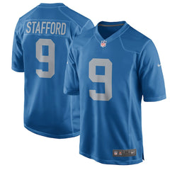 Matthew Stafford Detroit Lions Throwback Game Jersey - Blue