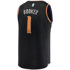 Image of Devin Booker Phoenix Suns Branded Fast Break Jersey Black - Statement Edition