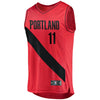 Image of Meyers Leonard Portland Trail Blazers Branded Fast Break Player Jersey - Statement Edition - Red