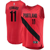 Image of Meyers Leonard Portland Trail Blazers Branded Fast Break Player Jersey - Statement Edition - Red