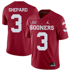 Sterling Shepard 3 Red Oklahoma Sooners Jersey 2018 - 2019