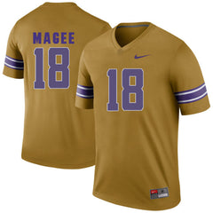 LSU Terrence Magee 18 Gridiron Gold Jersey 2018 - 2019