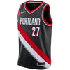 Image of Jusuf Nurkic Portland Trail Blazers Black Swingman Jersey 2018 - 2019