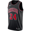 Image of Lauri Markkanen Chicago Bulls Black Swingman Jersey 2018 - 2019