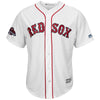 Image of J.D. Martinez Boston Red Sox Majestic 2018 World Series Champions Team Logo Player Jersey – White