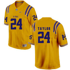 LSU Tyler Taylor 24 Gold Jersey 2018 - 2019