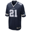 Image of Dallas Cowboys Ezekiel Elliott Navy Jersey 2018 - 2019