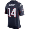 Image of Brandin Cooks New England Patriots Navy Super Bowl LII Bound Game Jersey 2019