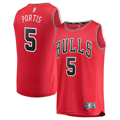 Bobby Portis Chicago Bulls Branded Fast Break Road Player Jersey Red - Icon Edition