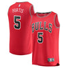 Image of Bobby Portis Chicago Bulls Branded Fast Break Road Player Jersey Red - Icon Edition