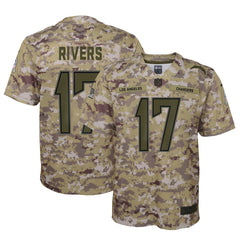 Philip Rivers Los Angeles Chargers Salute to Service Game Jersey - Camo