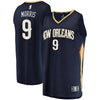 Image of Darius Morris New Orleans Pelicans Branded Fast Break Jersey - Icon Edition - Navy