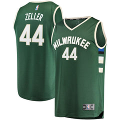 Tyler Zeller Milwaukee Bucks Branded Fast Break Jersey - Icon Edition - Hunter Green