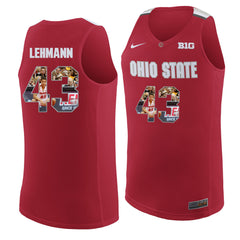 Ohio State LEHMANN 43 Scarlet Jersey