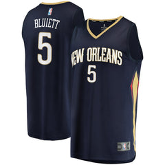 Trevon Bluiett New Orleans Pelicans Branded Fast Break Jersey - Icon Edition - Navy