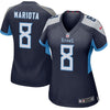 Image of Marcus Mariota Tennessee Titans Women's New Game Jersey – Navy 2018/2019