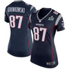 Image of Rob Gronkowski New England Patriots Women's Navy Super Bowl LII Bound Game Jersey 2019