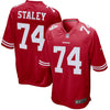 Image of Joe Staley San Francisco 49ers Player Game Jersey – Scarlet 2018/2019