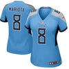 Image of Marcus Mariota Tennessee Titans Women's New Game Jersey – Light Blue 2018/2019