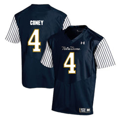 Te'von Coney 4 Navy Notre Dame Fighting Irish Jersey 2018 - 2019