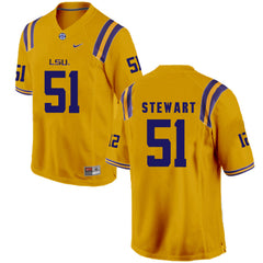 LSU Seth Stewart 51 Gold Jersey 2018 - 2019