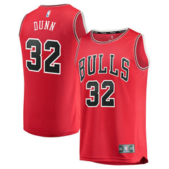 Kris Dunn Chicago Bulls Branded Fast Break Road Player Jersey Red - Icon Edition