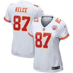 Travis Kelce Kansas City Chiefs Women's Player Game Jersey  White