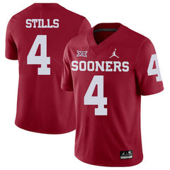 Kenny Stills 4 Red Oklahoma Sooners Jersey 2018 - 2019