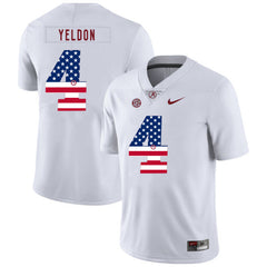 T.J. Yeldon 4 White Alabama Crimson Tide Jersey 2018 - 2019