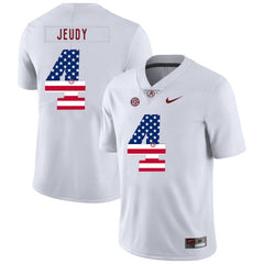 Jerry Jeudy 4 White Alabama Crimson Tide Jersey 2018 - 2019