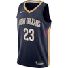 Image of Anthony Davis New Orleans Pelicans Swingman Jersey Navy - Icon Edition