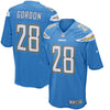 Image of Melvin Gordon III Los Angeles Chargers Game Jersey - Powder Blue