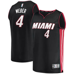 Briante Weber Miami Heat Branded Fast Break Jersey - Icon Edition - Black