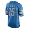 Image of Golden Tate Detroit Lions Game Jersey - Blue