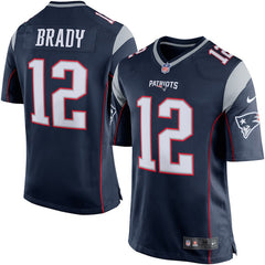 Tom Brady New England Patriots Game Jersey - Navy Blue/Silver 2018/2019