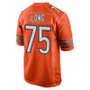 Image of Kyle Long Chicago Bears Game Jersey – Orange 2018/2019