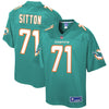 Image of Josh Sitton Miami Dolphins Pro Line Team Player Jersey – Aqua 2018/2019