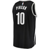 Image of Theo Pinson Brooklyn Nets Branded Fast Break Jersey - Icon Edition - Black