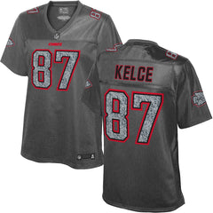 Travis Kelce Kansas City Chiefs NFL Pro Line Women's Static Fashion Jersey  Gray