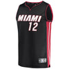 Image of Jarnell Stokes Miami Heat Branded Fast Break Jersey - Icon Edition - Black